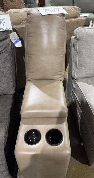 Wedge piece with cup holder and storage image