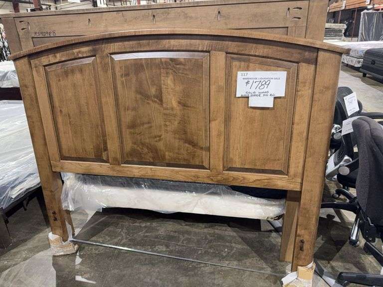 QUEEN ARCHED PANEL HB MAPLE/BARK QS - ARCHBOLD FURNITURE COMPANY image