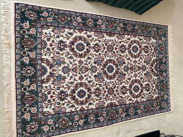 47” x 76” thick woven rug image