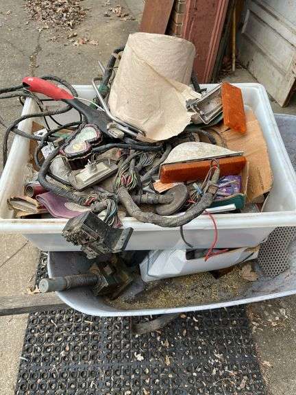 Wheel barrow & contents