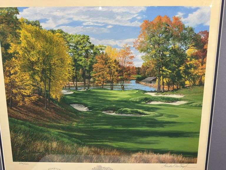“The 3rd Hole, “Pond,” The Country Club, Brookline, Massachusetts by Linda Hartough