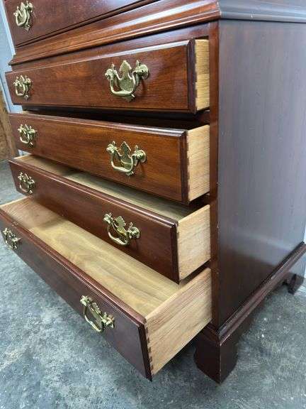 Cherry chest of drawers by Davis cabinet company - 9 drawer