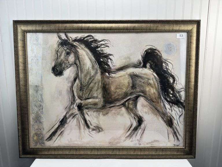 framed Dupré Horse Print