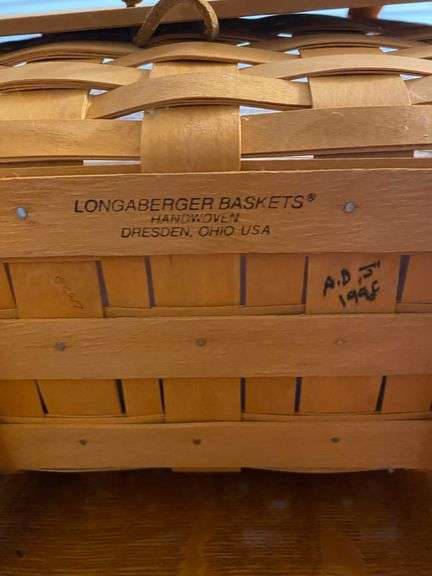 Longaberger Magazine Basket 16”W x 8.5”D x 13”H