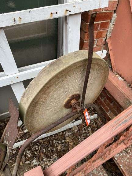 Sit on grind stone