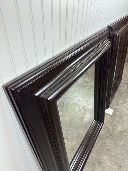 2 New Heavy Framed Beveled Edge Mirrors