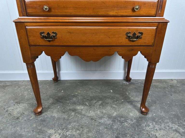Davis Cabinet Company drop-front Secretary in furnished cherry finish