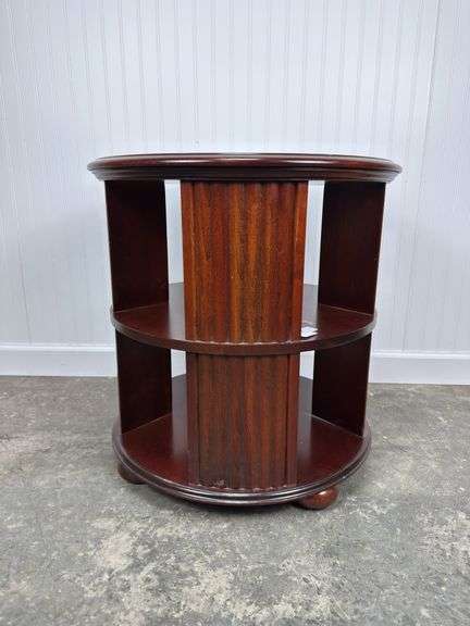 Cherry Side Table - with turn style storage