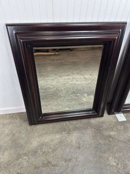 2 New Heavy Framed Beveled Edge Mirrors