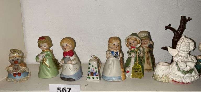 Merry Bells, chicken salt & pepper, figurines