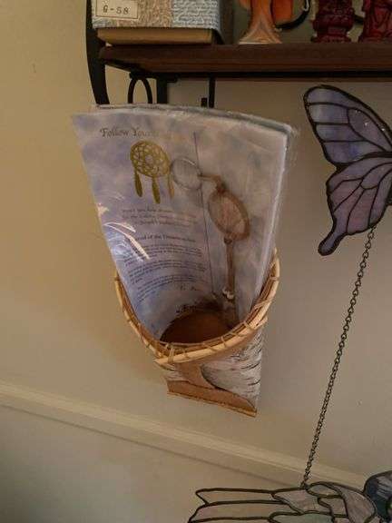 Stain glass angel and butterflies, dream catchers, pocket hangers