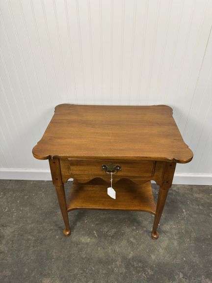 Ethan Allen Maple one door side table