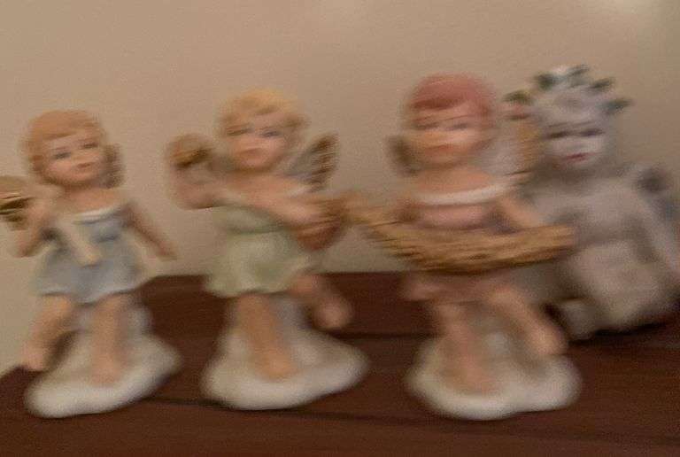 Religious and angel figurines
