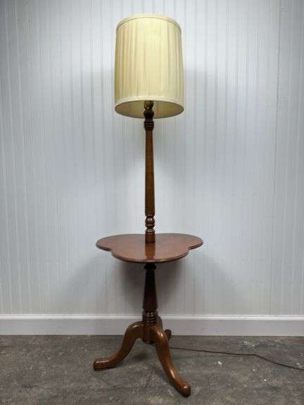 Maple side table lamp 56” - tell city style (not marked)