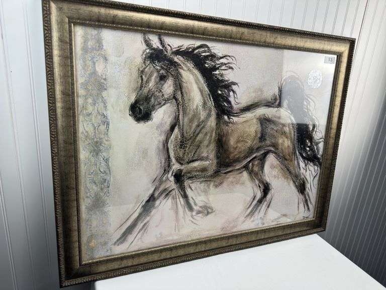 framed Dupré Horse Print