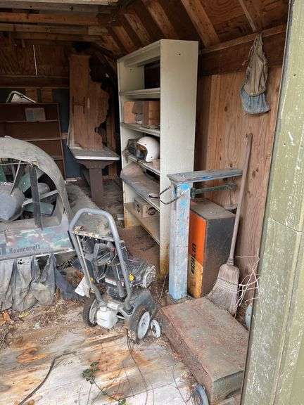 Contents of shed excluding Hovercraft