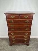 Cherry chest of drawers by Davis cabinet company - 9 drawer