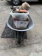 Wheel barrow & contents