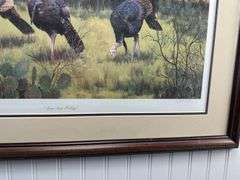 National wild turkey Federation framed print “ Lonestar trilogy” Julie Boren and “End of the Run” by Hayden Lambson