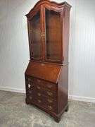 Jasper Cabinet Company Secretary - Cherry finish with backlit upper (missing shelf)