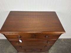 Davis cabinet company six drawer chest in dark walnut