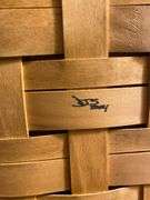 Longaberger Double Handled Craft Basket with lid 19”W x 12”D x 8.5”H