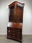 Jasper Cabinet Company Secretary - Cherry finish with backlit upper (missing shelf)