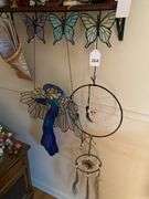 Stain glass angel and butterflies, dream catchers, pocket hangers