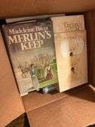 3 boxes of books