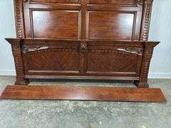 King Size Cherry Bed with cherry bed rails