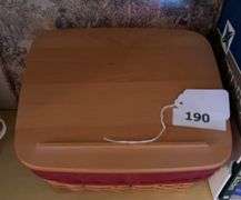 Longaberger school desk basket 2001, cook books