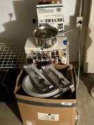 Pots & pans, chopper, tapas filet knife blades, spice rack