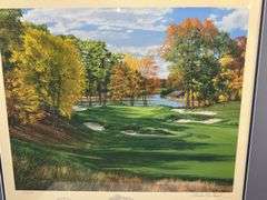 “The 3rd Hole, “Pond,” The Country Club, Brookline, Massachusetts by Linda Hartough