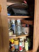 Contents of back wall cabinets