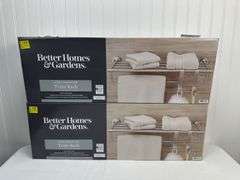 Qty 2 - BHG Towel Racks in satin nickel finish