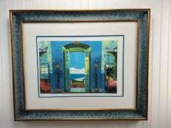 Two framed prints by Jonna White and Thomas Kincaid