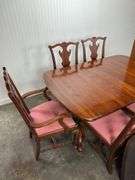 Lexington double Pedestal Cherry Dining Room Table