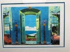 Two framed prints by Jonna White and Thomas Kincaid