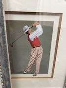 6 pc Framed Golf Prints