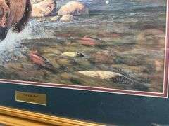 National wild turkey Federation framed print “ Lonestar trilogy” Julie Boren and “End of the Run” by Hayden Lambson