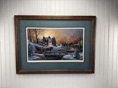 “Headed Home” framed Terry Redlin 1990 print