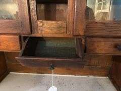 Antique kitchen cabinet with porcelain top & flour bin 41" x 71" x 25"