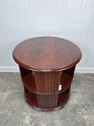 Cherry Side Table - with turn style storage