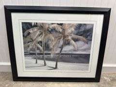 2 Framed Beach Prints - Reyle and Jones