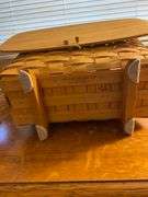 Longaberger Magazine Basket 16”W x 8.5”D x 13”H