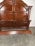 King Size Cherry Bed with cherry bed rails