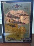 2 framed prints & 3 posters of aircrafts  29” x 21”.  34” x 14”