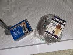 Shower seat, blood pressure cuff, stockings, thumb support, cushion