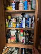 Contents of back wall cabinets