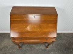 Davis Cabinet Company drop-front Secretary in furnished cherry finish